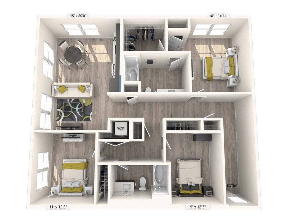 Floor Plan - C2-FinishII-1359-1365sf