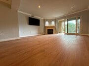 Livingroom with travertine fireplace - 6221 Monterey Rd Unit East