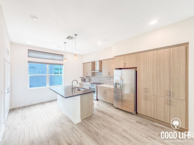 Photo - Modern 3BD/2.5BA Townhome in Mission Valley with Kitchen Island, Private Patio & 2-Car Garage