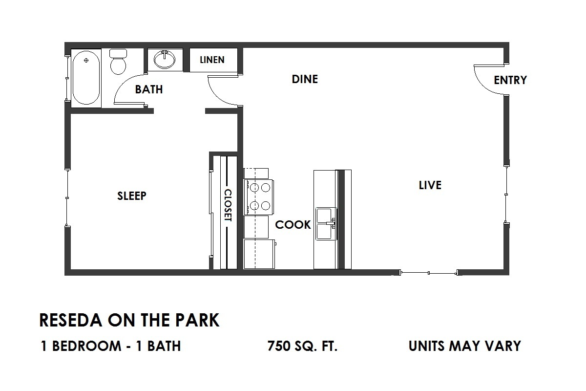 Floor Plan - 1x1L