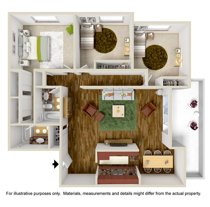 Floor Plan - 3x2