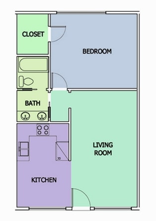 1BD/1BA - The Tahitian-Fully-furnished One Bedroom