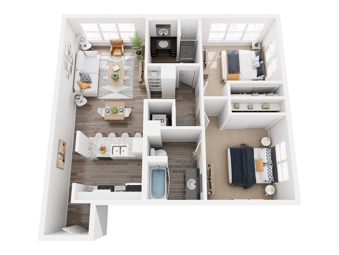 CB1 - 2x2 Floor Plan - CB1