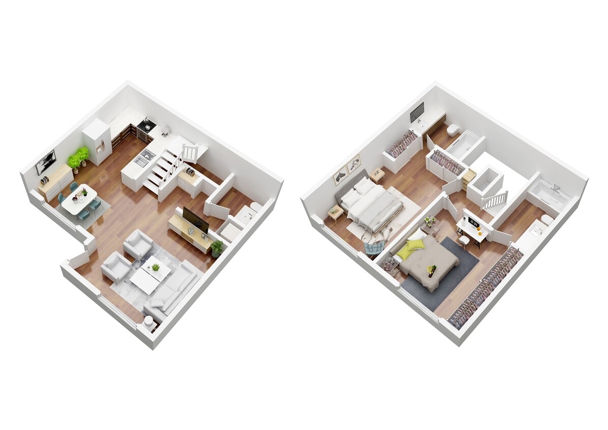 Floor Plan - Harvard (Townhouse)