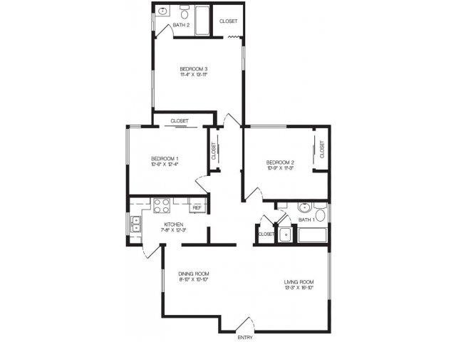 Floor Plan - The Carnation