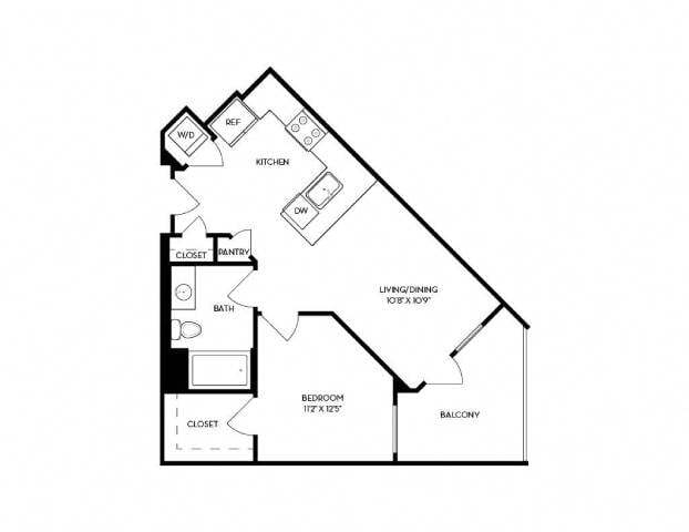 Floor Plan - 1x1 - G3-L