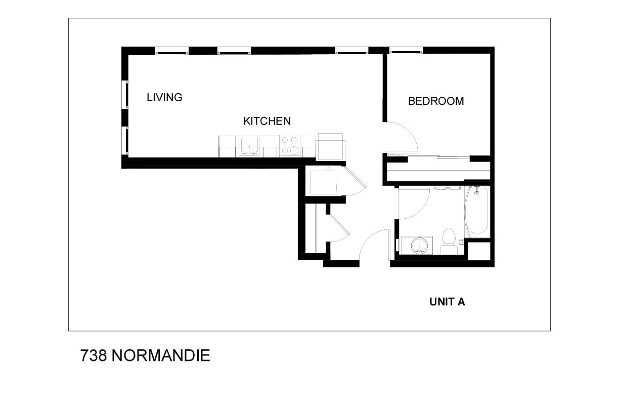 Floor Plan - 1 Bedroom - A 