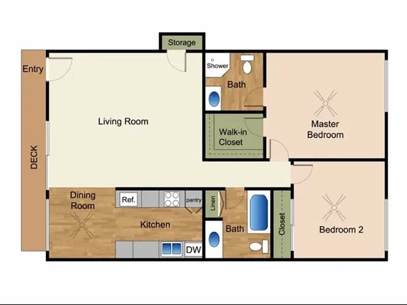 Floor Plan - 2x2