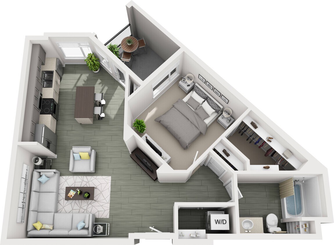 Floor Plan - A1E (1x1)