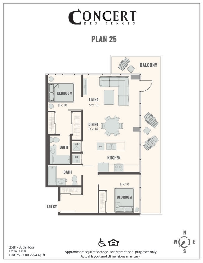 Floor Plan - Concert 25 2x2