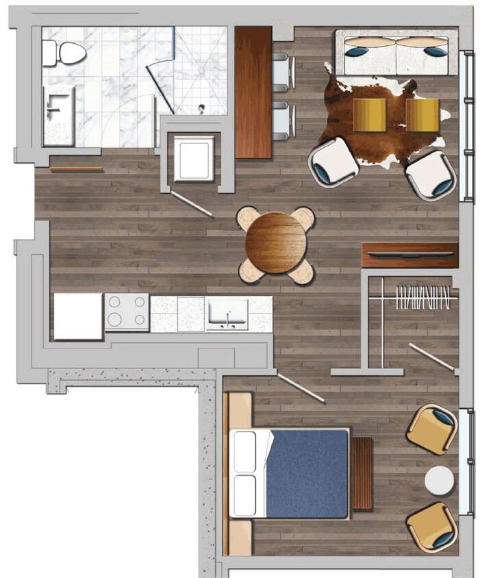 Floor Plan - 1 Bedroom S1