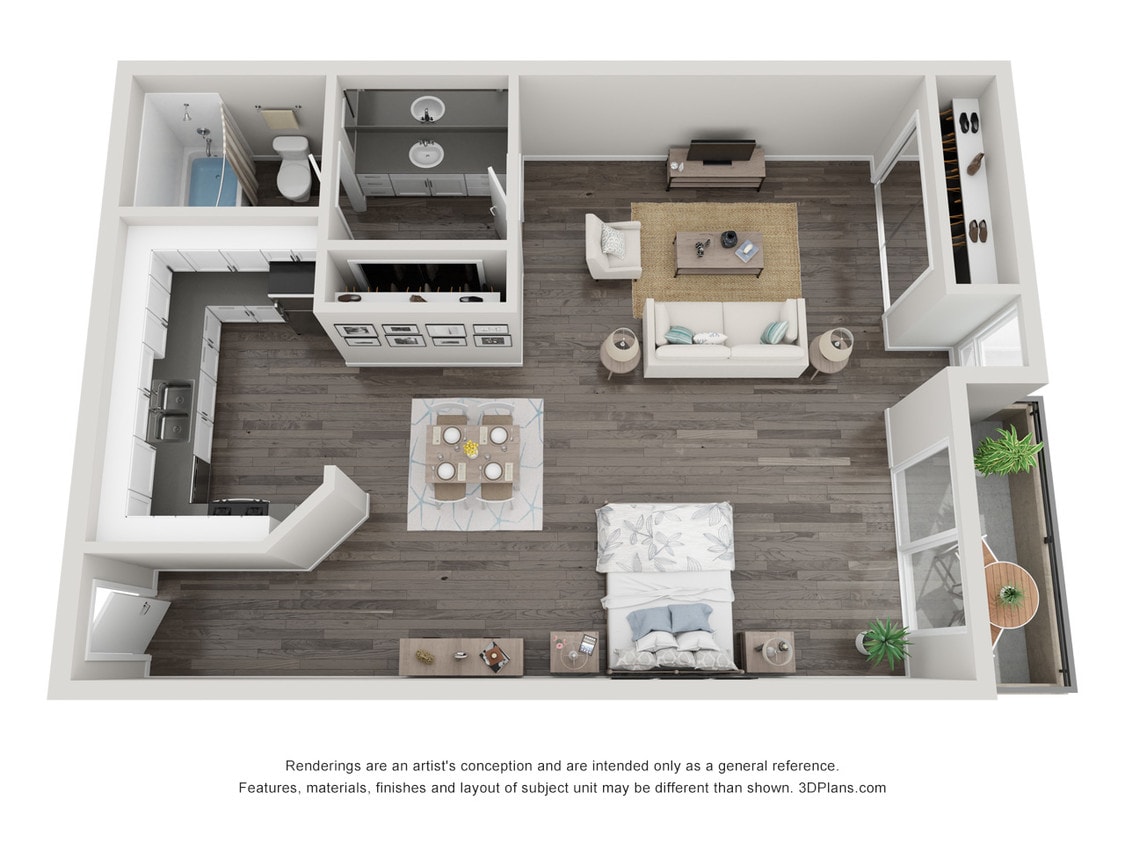 Floor Plan - Studio-Tower 1