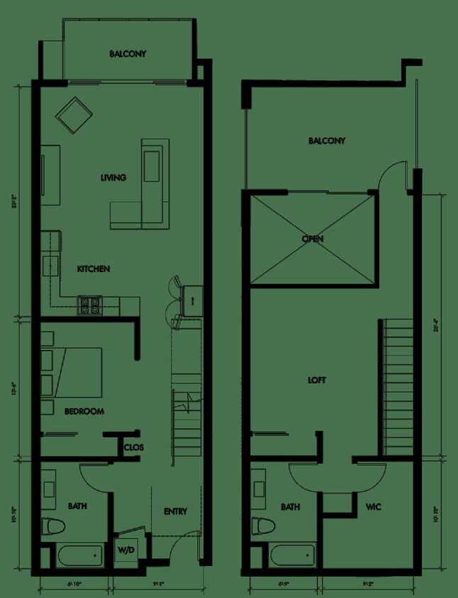 Floor Plan - Loft + Den