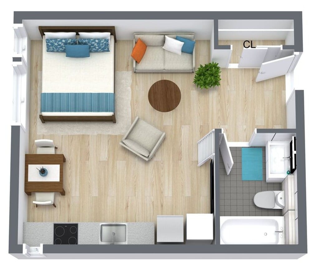 Floor Plan - Studio Loft| 705
