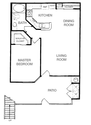1BR/1BA - Plan A1