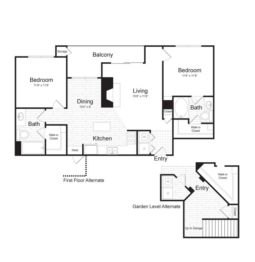 Floor Plan - Renovated B3B