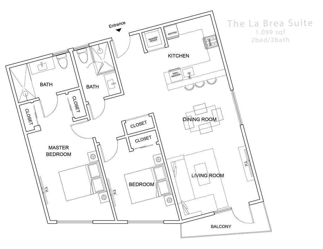 Floor Plan - La Brea Suite