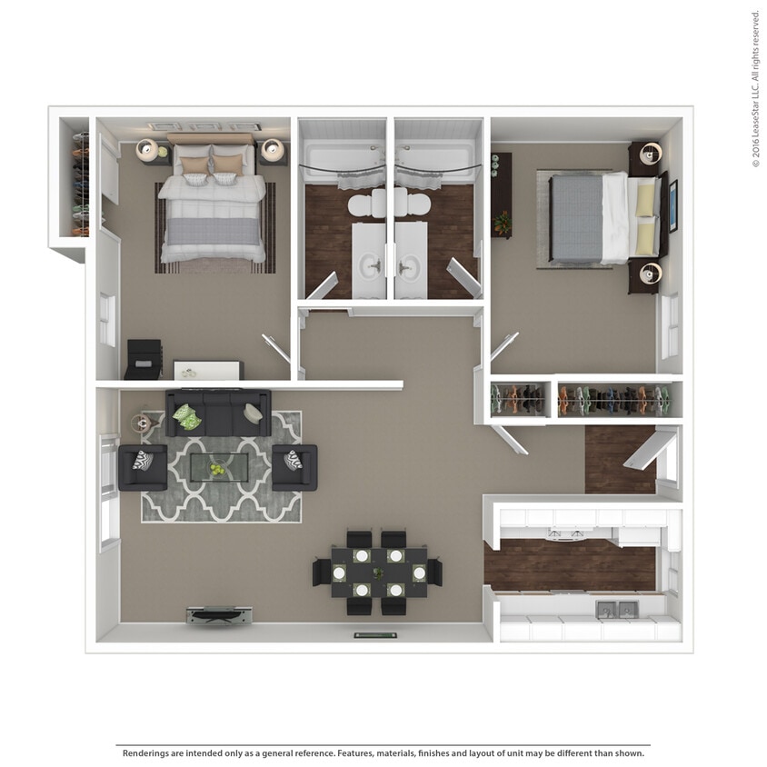 Floor Plan - 2x1