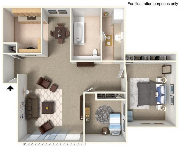 Floor Plan - 2x1