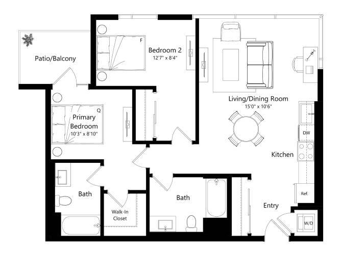 Floor Plan - 1650-Lincoln_2J