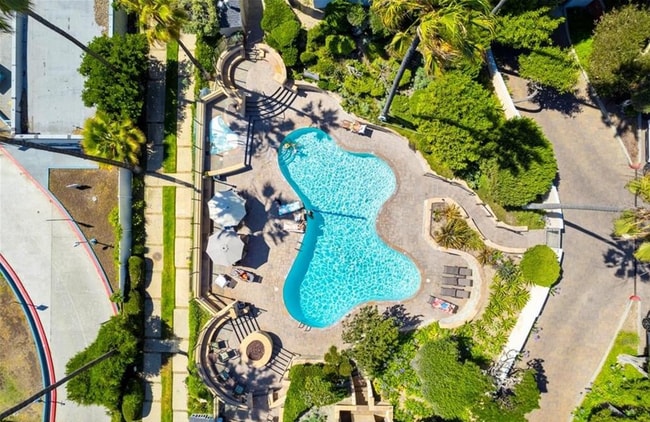 Aerial overview of Village pool - 620 The Village Unit #301