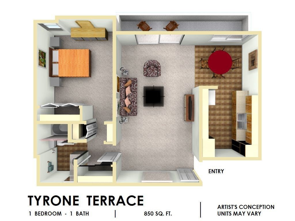 Floor Plan - 1x1L