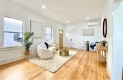 Living room, facing east and front door on north. - 1334 Pennsylvania Ave Unit B