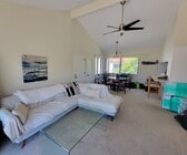 (Facing Morth) Open bright highbeam ceilings living room - dinning room space - 2007 Ruhland Ave