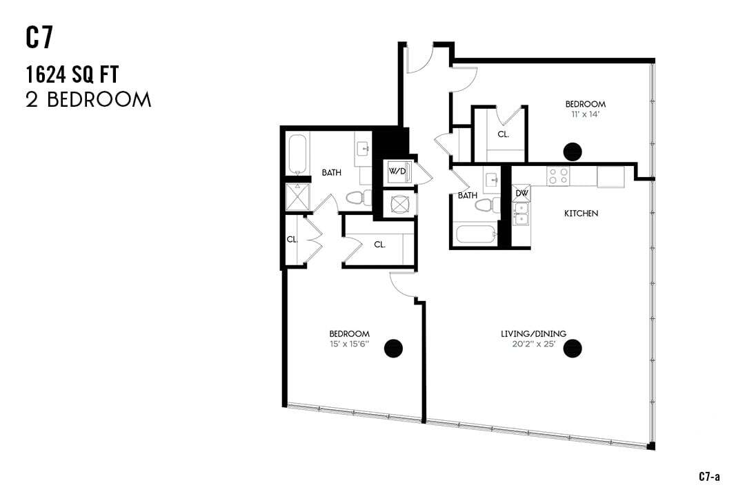 Floor Plan - Two Bedroom C7