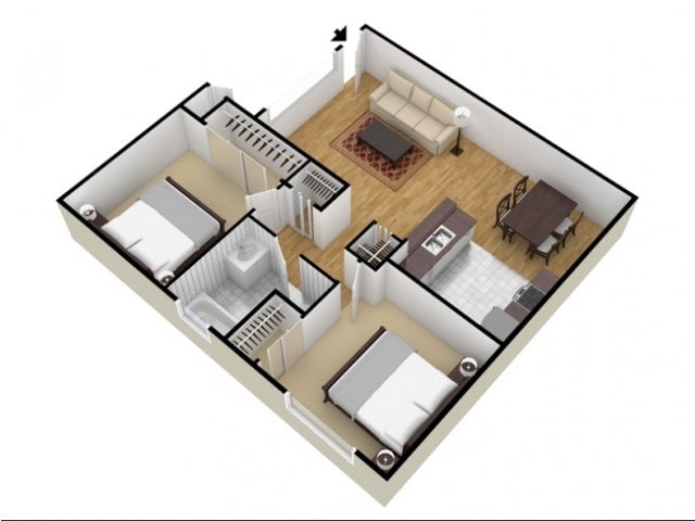 Floor Plan - 2x1