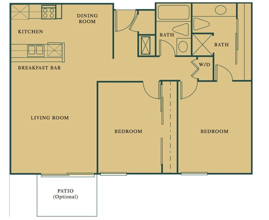 Floor Plan - Two Bedroom
