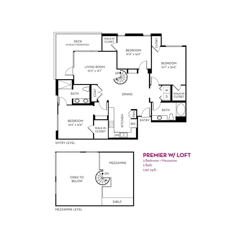 Floor Plan - Premier w Loft