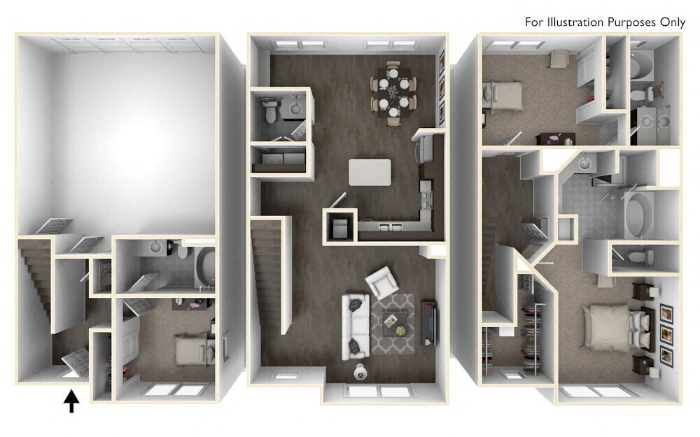Floor Plan - TH2P 3x3.5