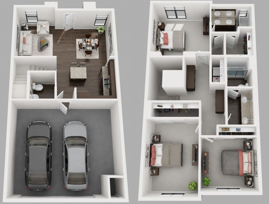 Floor Plan - 3x2.5