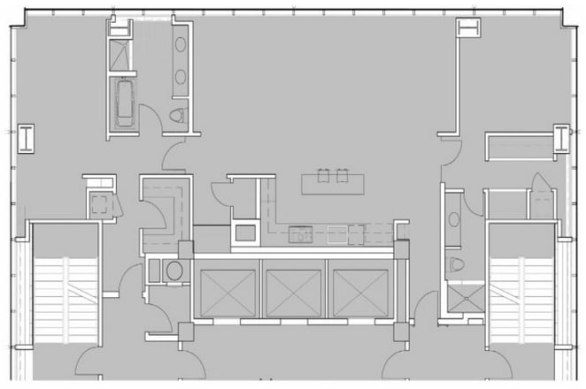 2 BD/2 BA - Loft E