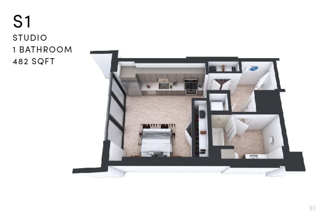 Floor Plan - S1 Studio