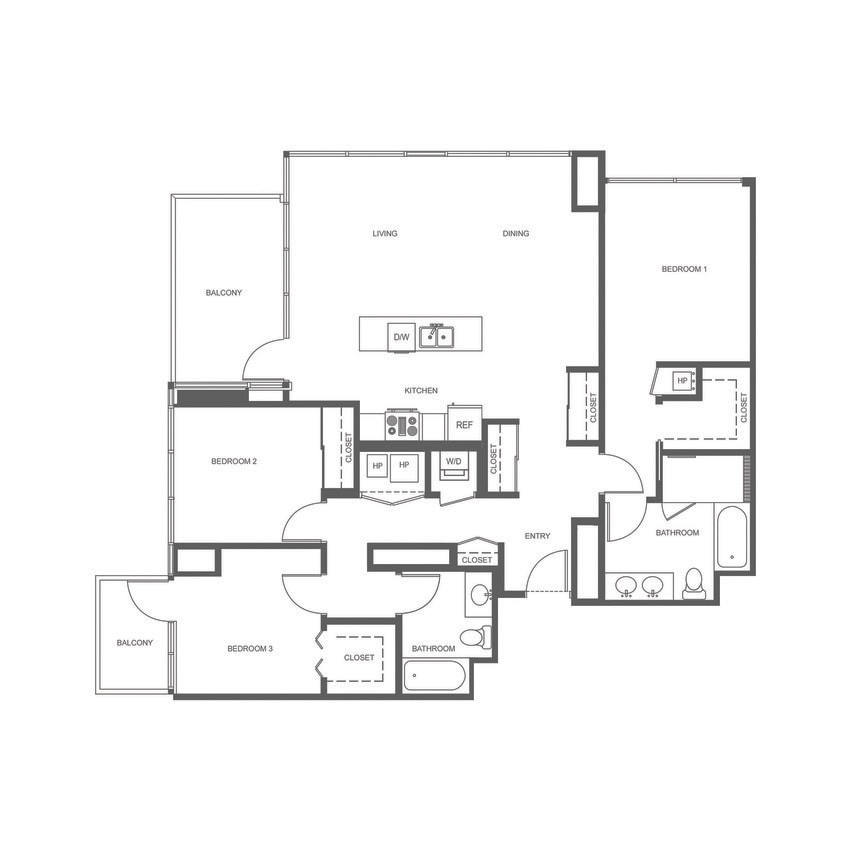 Floor Plan - PINNACLE ON THE PARK 3C