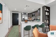 Kitchen with Stainless-Steel Appliances, Countertop bar, and Built-In Shelving - Santa Monica Breeze by Wiseman
