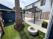 Spacious Garden Patio Area (with gas fire pit) - 3541 Helms Ave