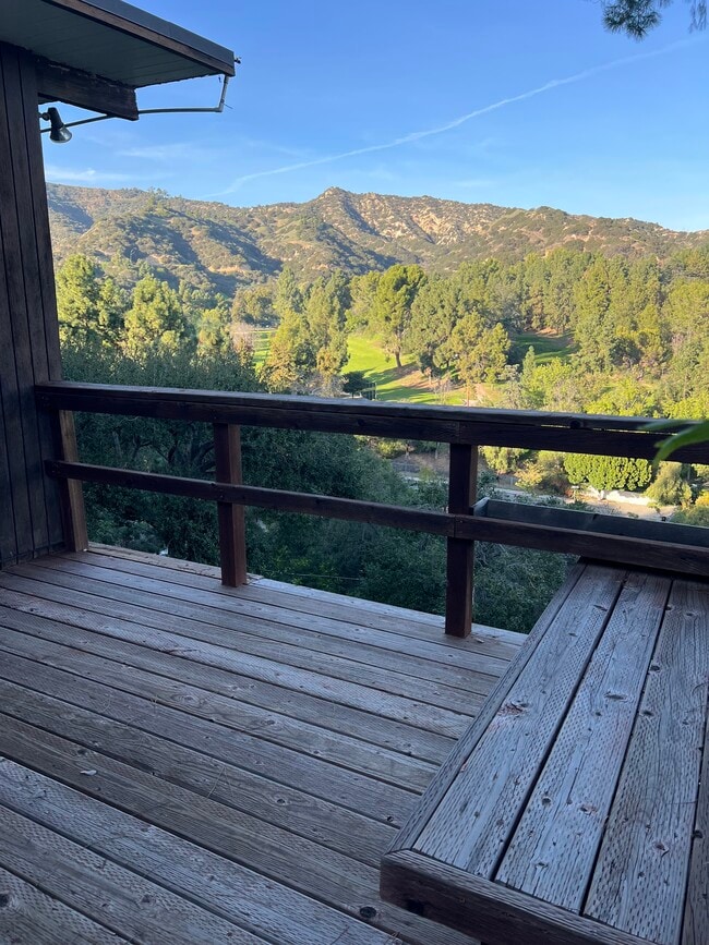 View from private deck - 2650 Glendower Ave Unit LOS FELIZ GUESTHOUSE