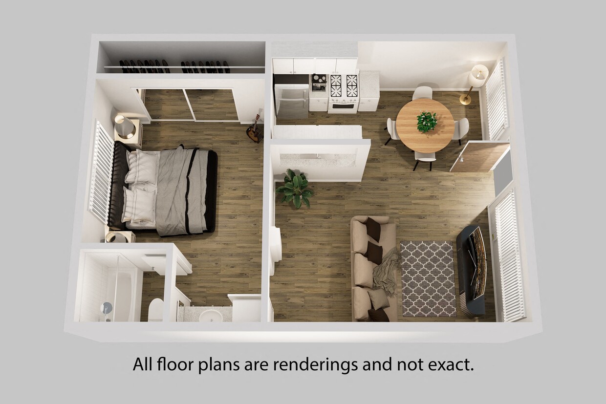 Floor Plan - 1 Bedroom