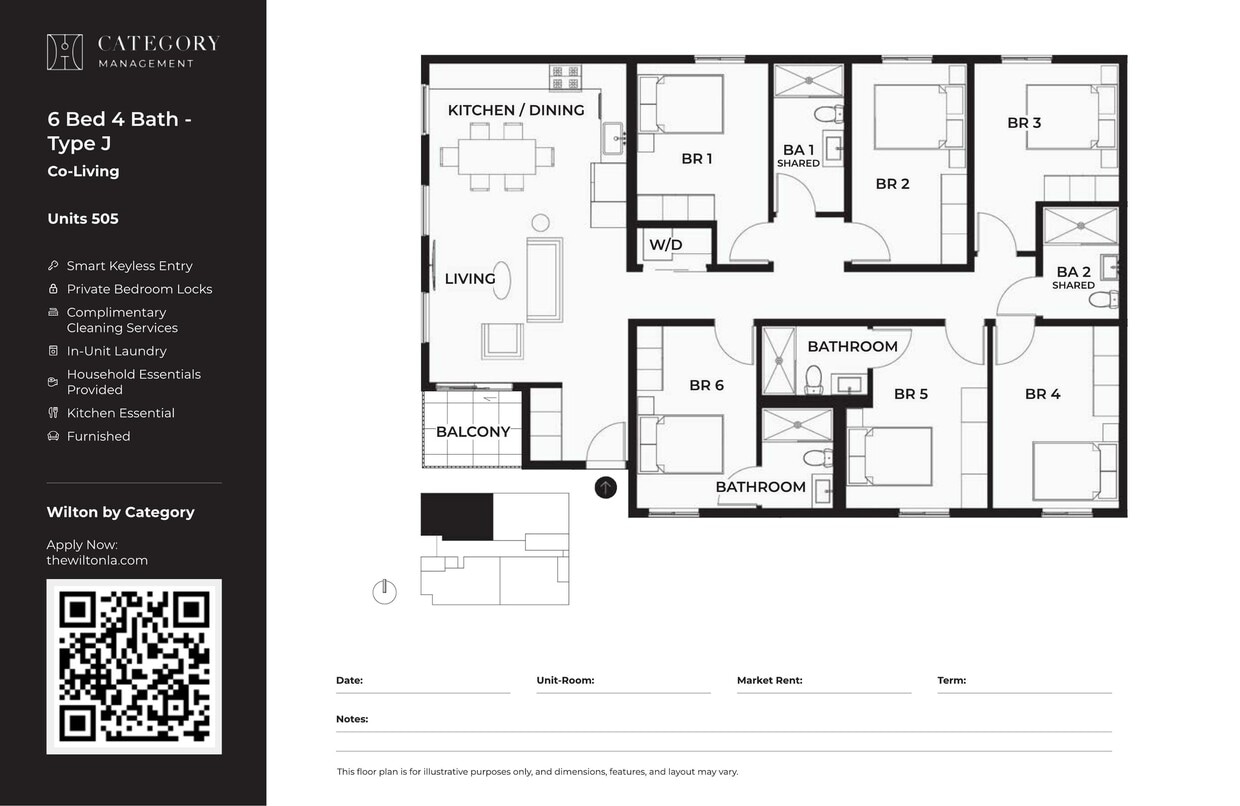 WLTN_6_Bed_4_Bath_-_Type_j - 6 Bed 4 Bath-J