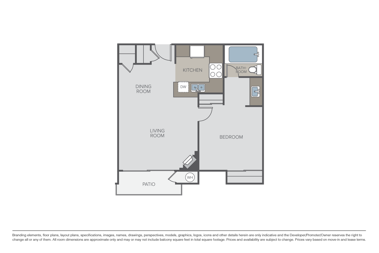 Floor Plan - One Bedroom A