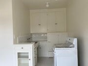 Gas stove and fridge - 545 S Hobart Blvd Apartments Unit 409