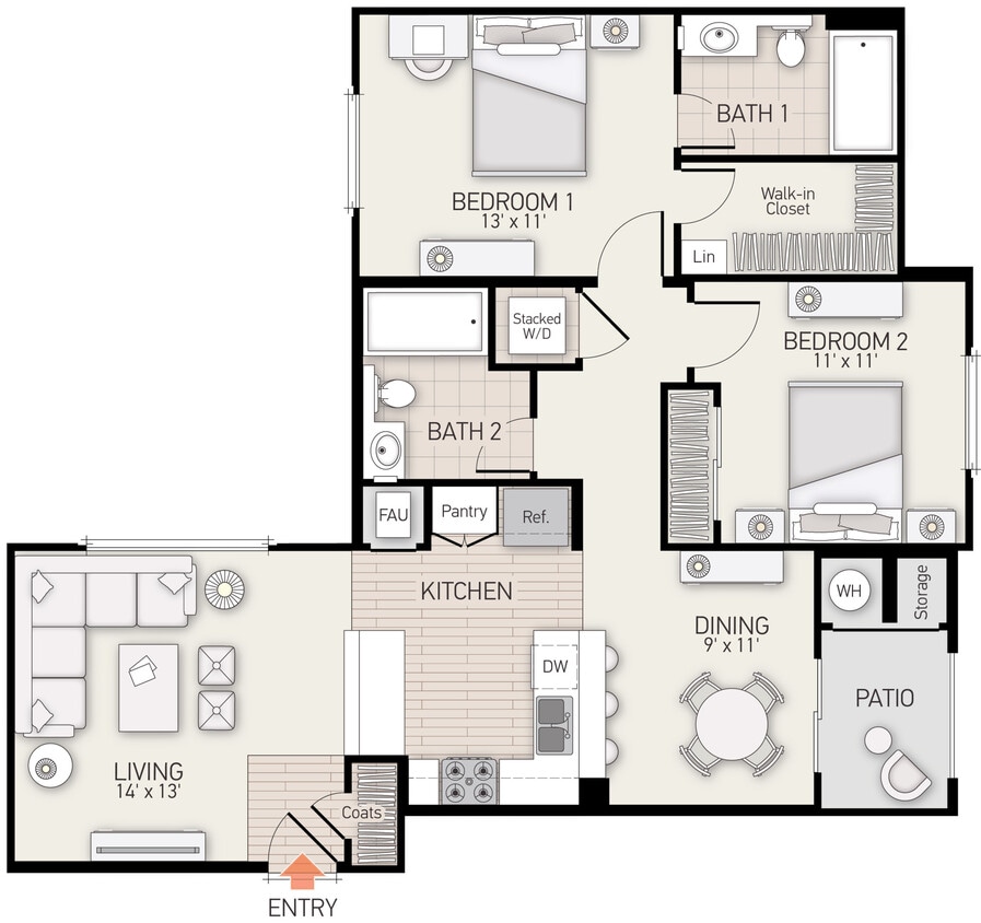 Floor Plan - Villetta - Plan T