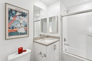 3BR, 2BA - 1,076SF - Primary Bathroom - Romneya Row in Anaheim