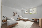 Master Bedroom Staged - 691 Levering Ave Apartments