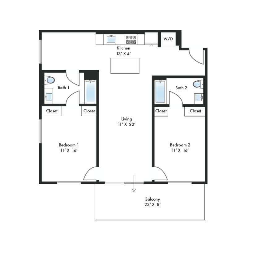 Floor Plan - B6 Balcony