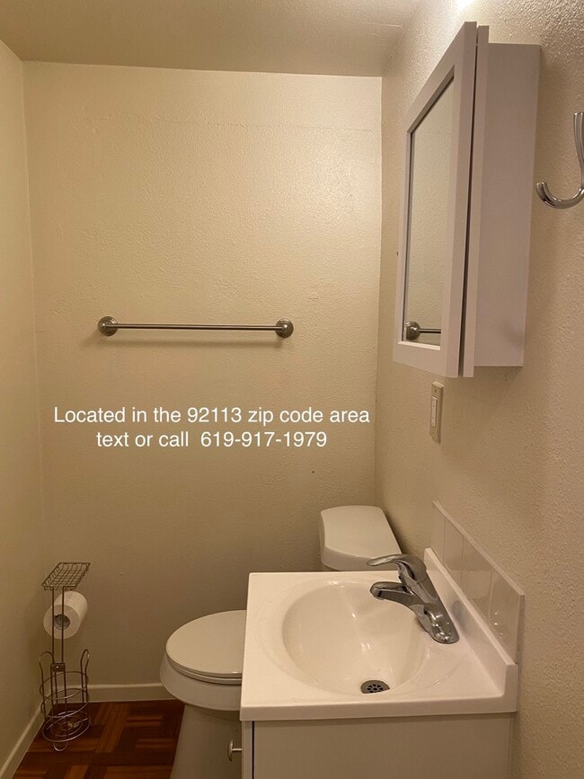 Full restroom near front door - 3060 National Ave Unit 3060