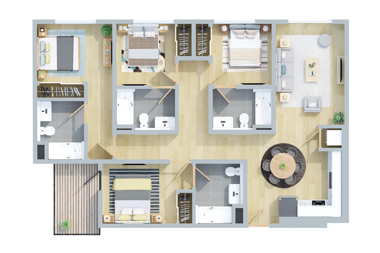 Floor Plan - 4B - 4B